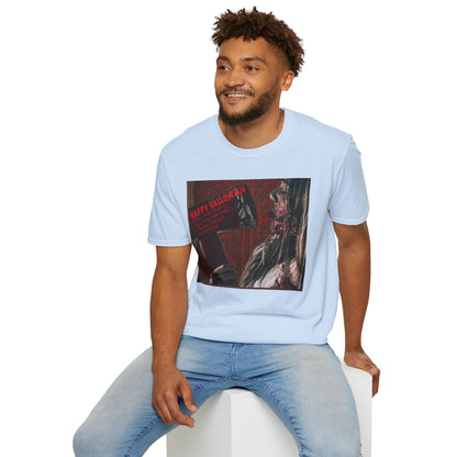 Halloween Horror Movie Axe Girl Unisex T-Shirt, Spooky Gift, Graphic Tee, Halloween Costume, Casual Wear, Men’s & Women’s Tee