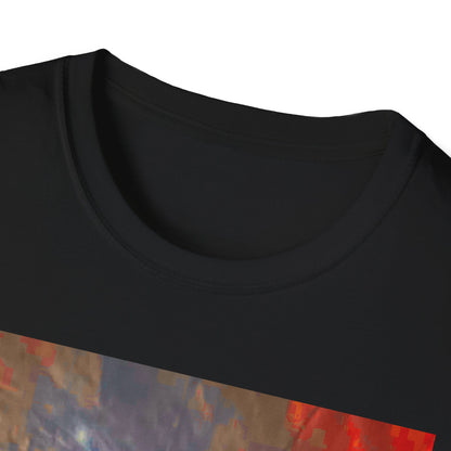 Vibrant Adventure motorcycle T-Shirt | Unisex Softstyle Tee, Casual Streetwear, Trendy Graphic Top, Unique Gift for Travelers, Colorful Artwork Shirt