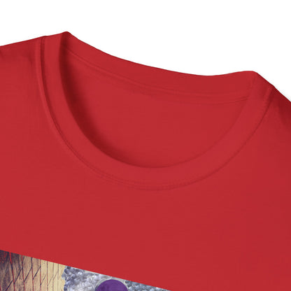 Mystical Stairway Bats Unisex T-Shirt - Softstyle Tee for Dreamers, Perfect for Gifting, Spiritual Occasions, Casual Wear, Art Lovers, [...]