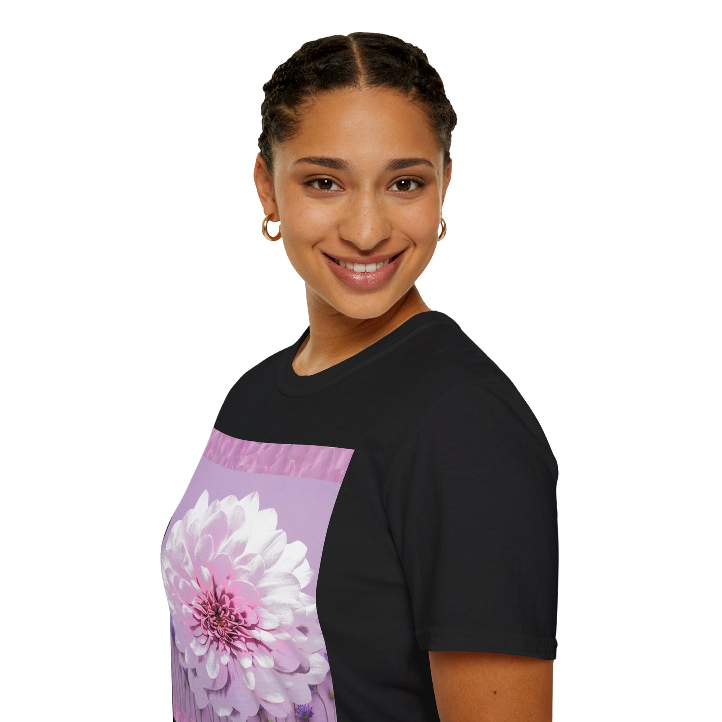 Pale Pink Flowers Abstract Unisex T-Shirt