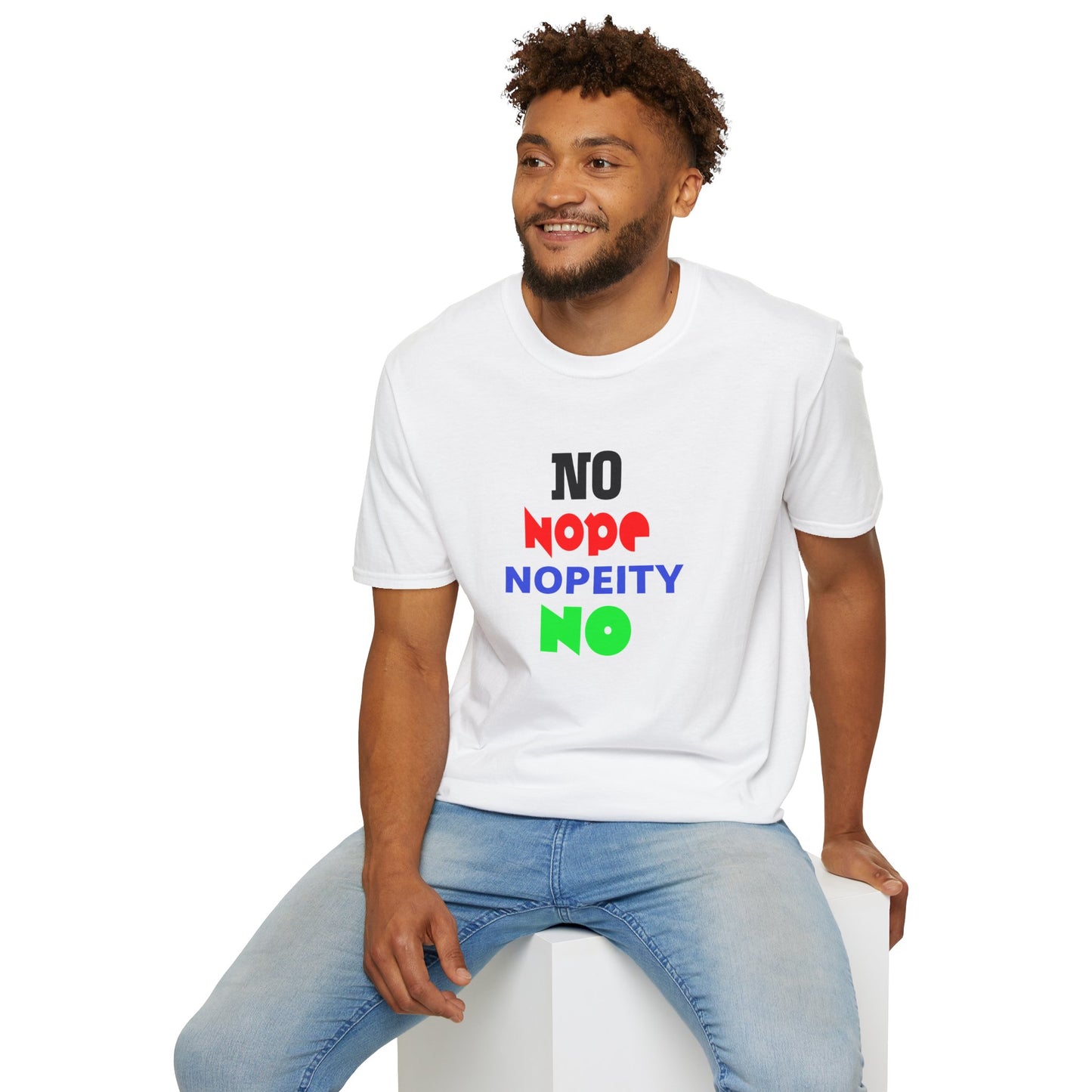 Nopeity Unisex Softstyle T-Shirt, Funny Tee, Gift for Friends, Casual Wear, Birthday Present, Humor Apparel